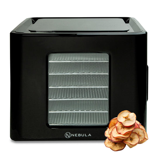 Nebula 450W Round 5 Tray Food Dehydrator | Adjustable Height, 35-70°C Temperature Control, 1-48 Hour Timer, Mesh Trays | Compact & Efficient Drying for Fruits, Vegetables, Meat, Herbs & Snacks