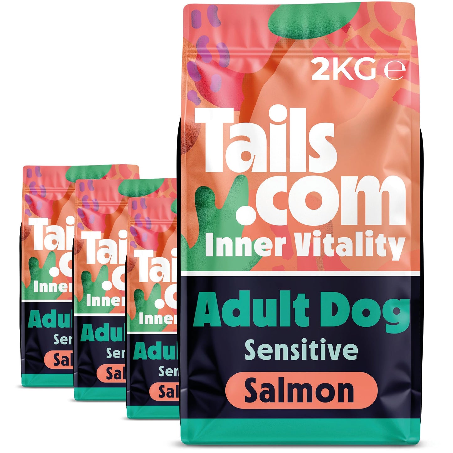 Tails.com Inner Vitality - Dry Dog Food Medium & Large Adult Chicken 2kg - 1-7 yrs - Source of glucosamine & chondroitin to support healthy joints