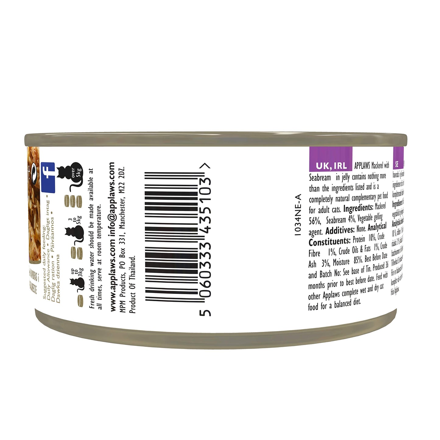 Applaws Natural Wet Cat Food, Chicken in Jelly 70 g Tin (Pack of 24 Tins)