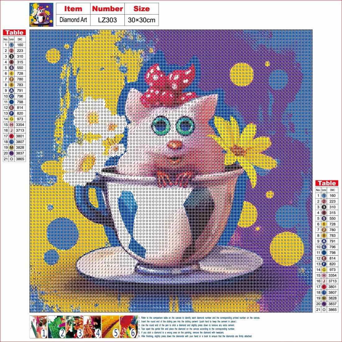 cdsnxore Diamond Painting Kits for Adults, Animal Cow Diamond Art Kits for Adults Beginners, Diamond Arts Kits for Home Wall Decor 12 x 12 Inch (286)