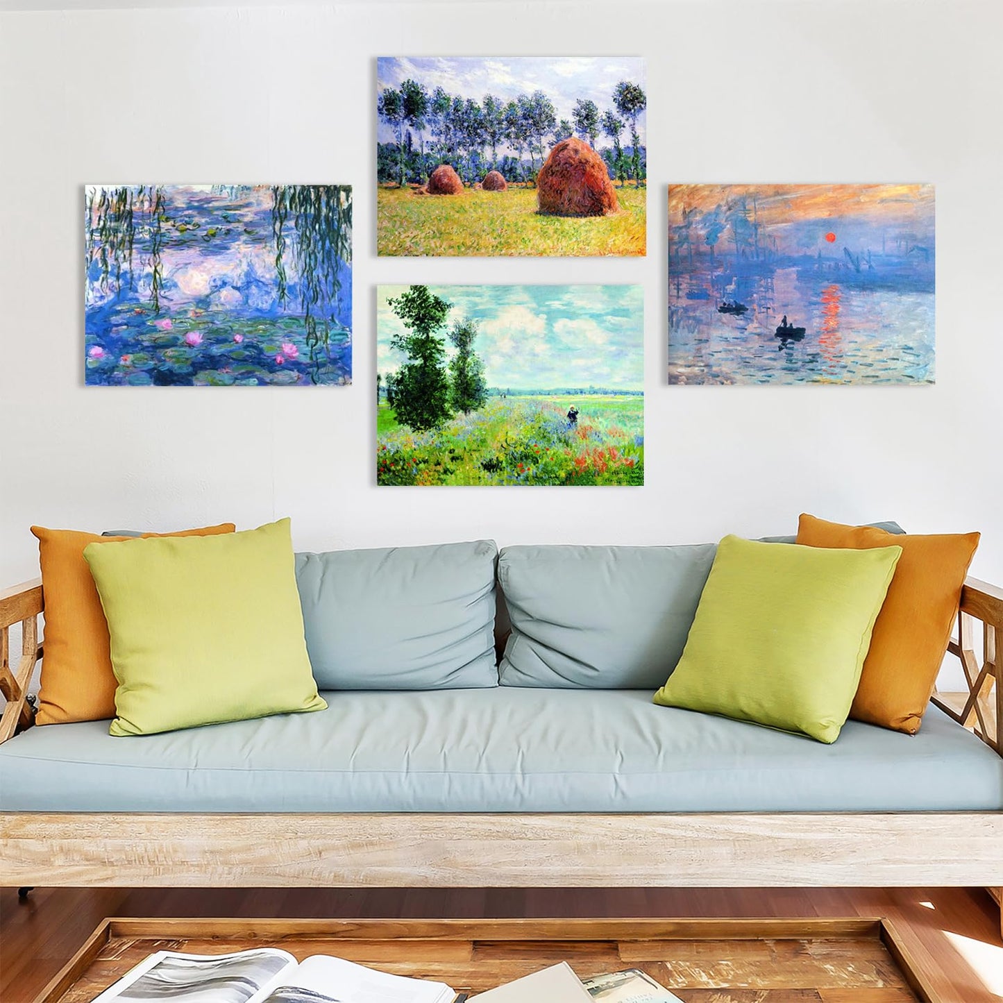 Muzagroo Art 5D Diamond Painting Kits for Adults, DIY Diamond Art Kits for Beginners, Turtle Diamond Dot Kits Gem Arts and Crafts for Living Room, Gem Painting Bedroom 4 PCS Wall Art