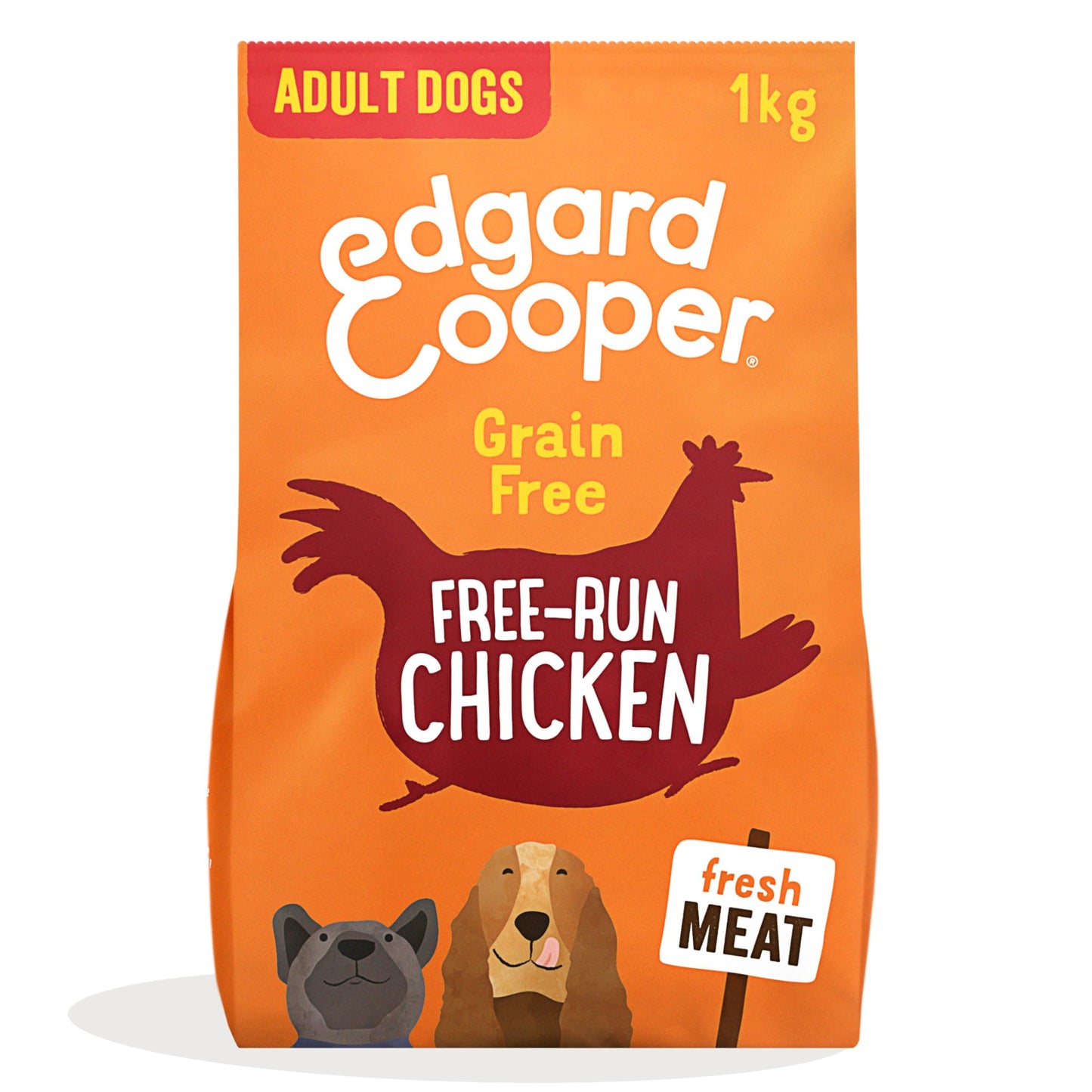 Edgard Cooper Grain Free Dog Food Dry, Natural Kibble Dry Dog Food for Adults, Gluten-Free, Hypoallergenic, with Fresh Meat & Amino Acids