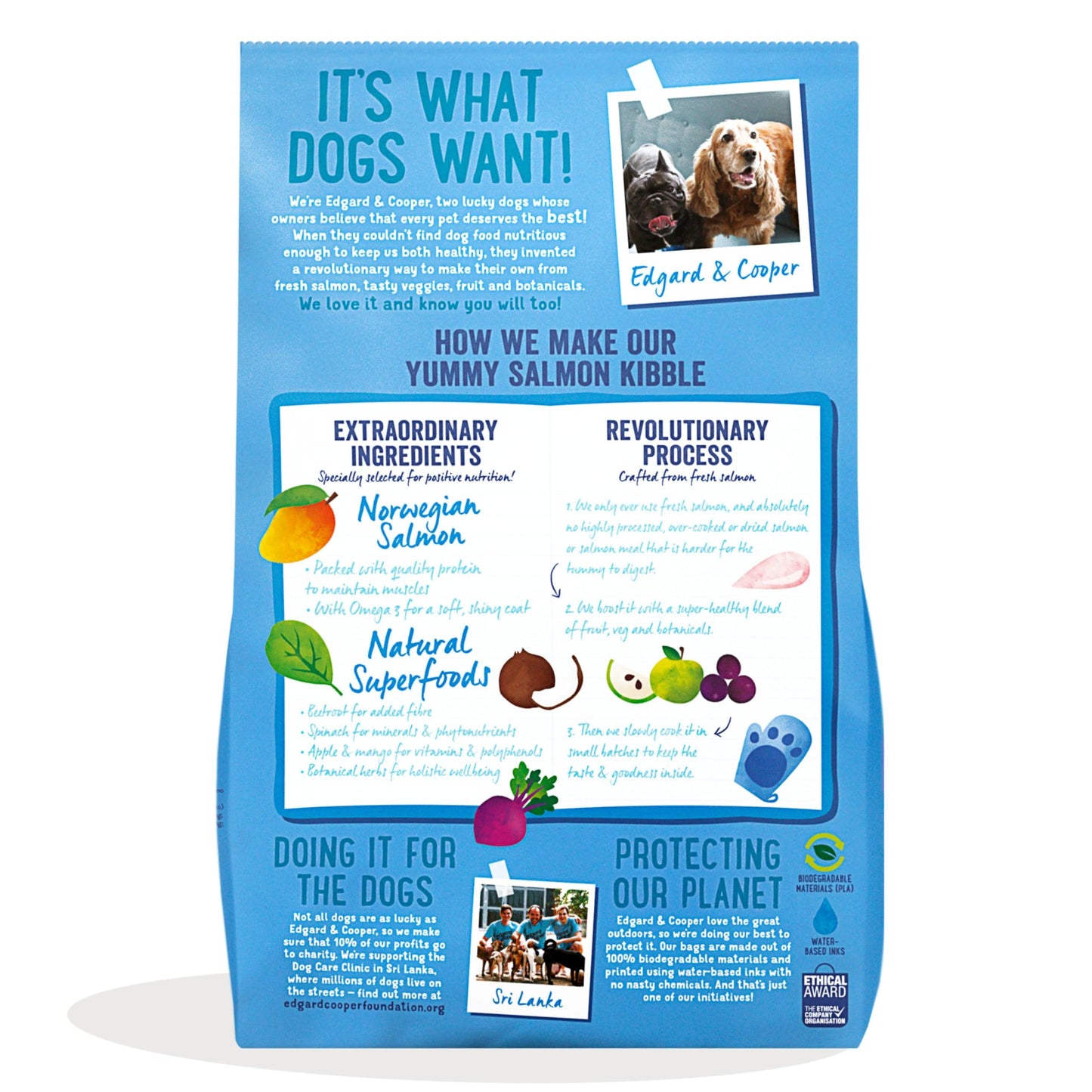 Edgard Cooper Grain Free Dog Food Dry, Natural Kibble Dry Dog Food for Adults, Gluten-Free, Hypoallergenic, with Fresh Meat & Amino Acids