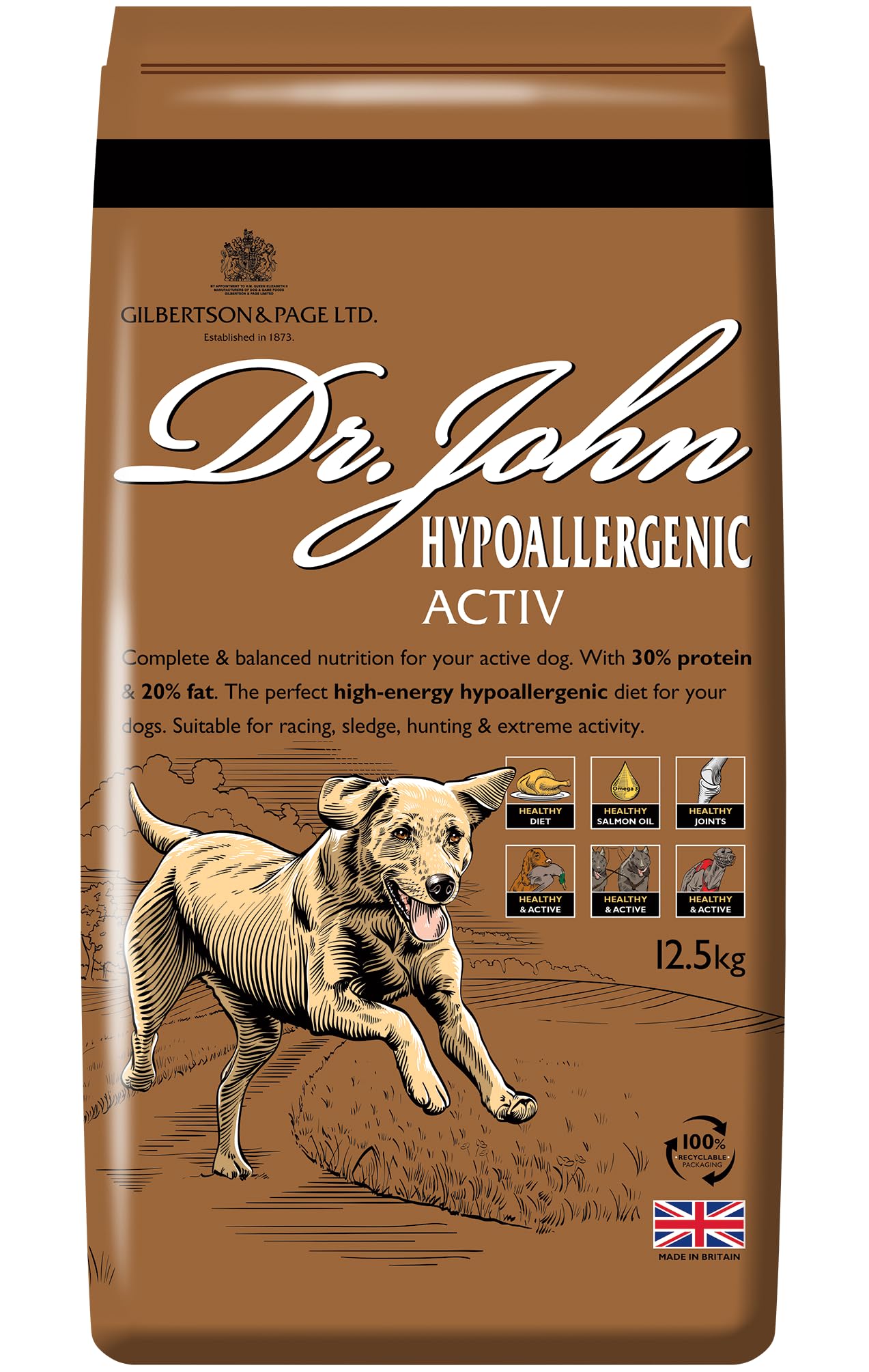 Dr John Hypoallergenic Dry Dog Food Chicken with Oats, 15 kg