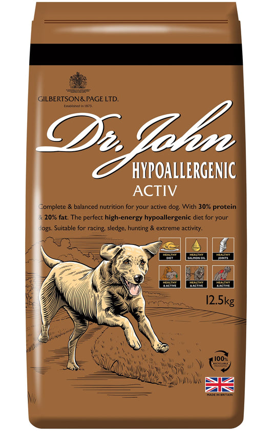 Dr John Hypoallergenic Dry Dog Food Chicken with Oats, 15 kg