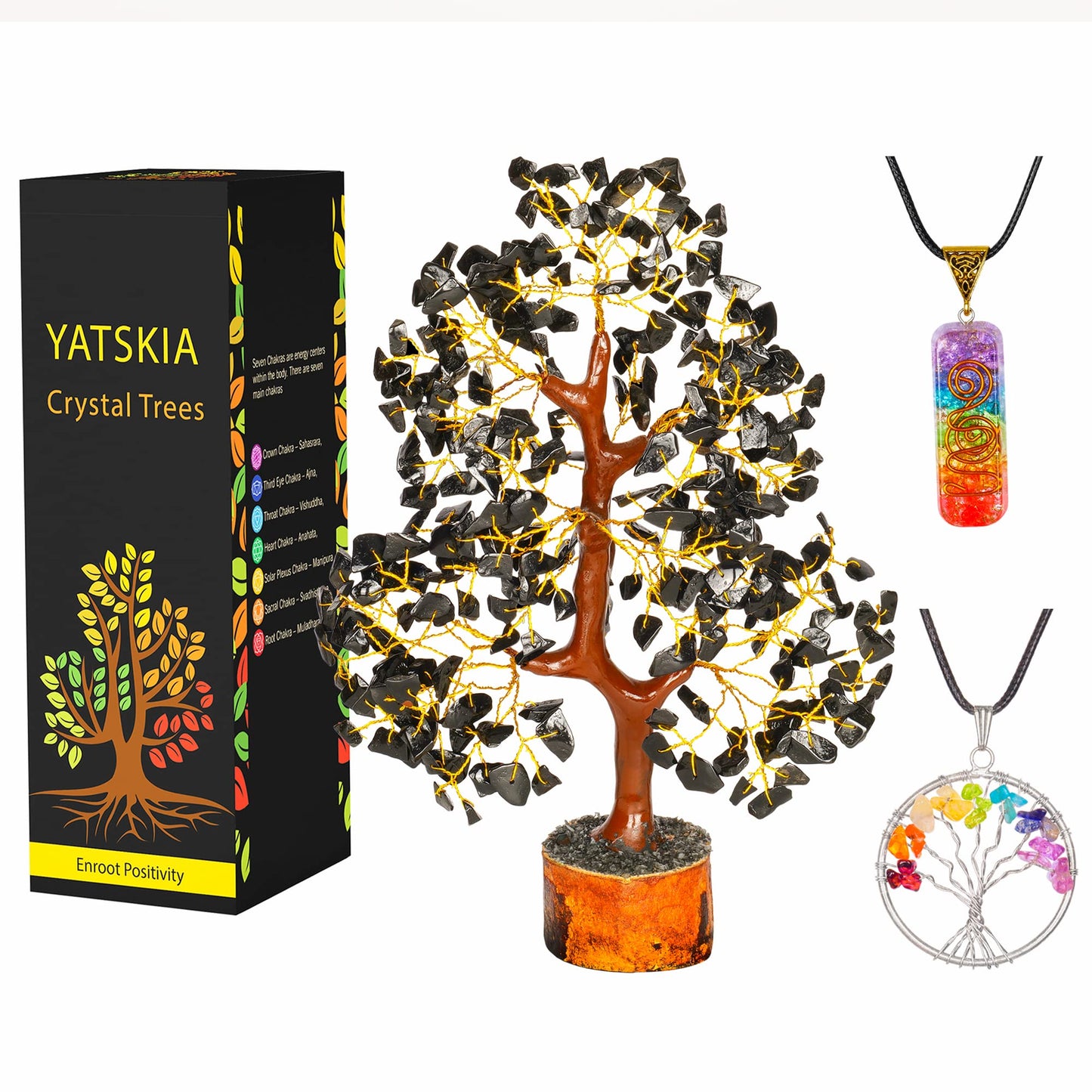 Crystal Tree - Seven Chakra Tree - Bonsai Tree - Healing Crystals - Crystals and Gemstones - Home Decor - Spiritual Gifts