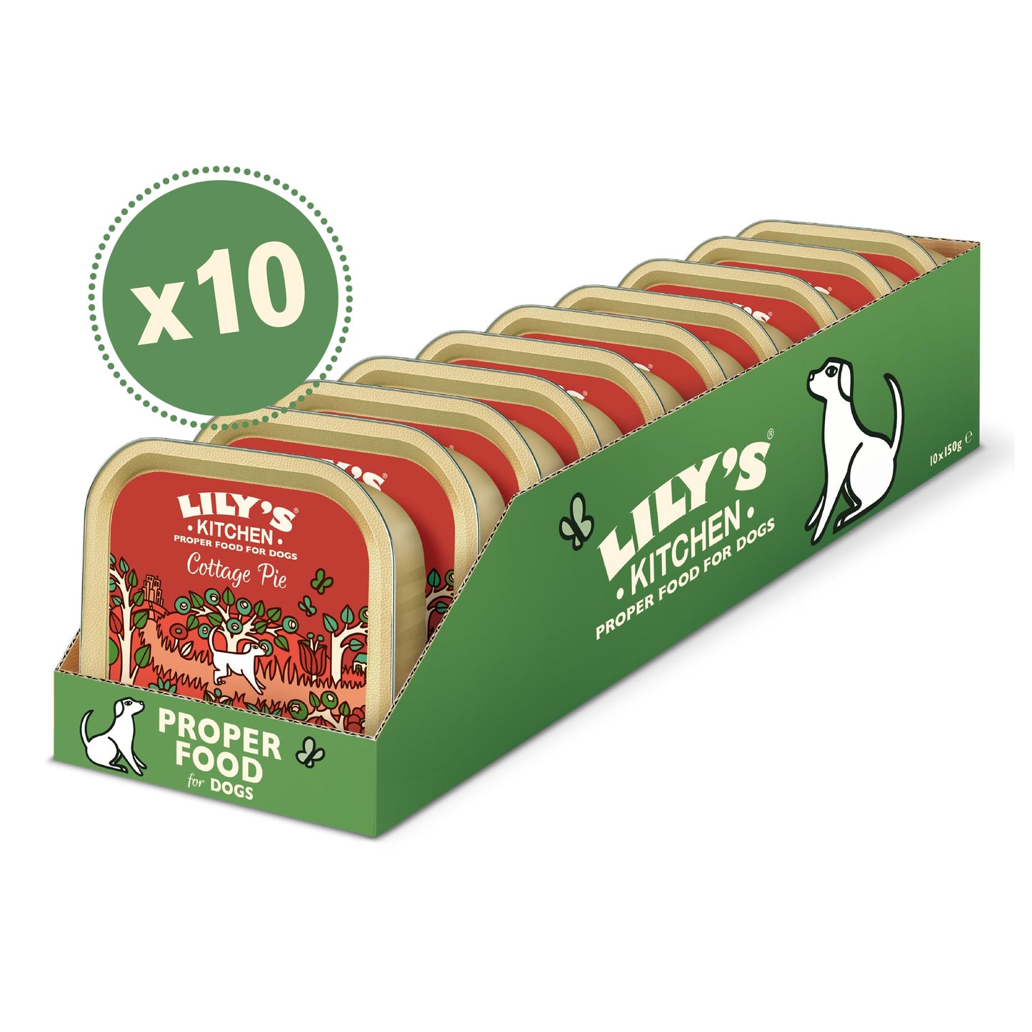 Lily's Kitchen Natural Adult Wet Dog Food Tray Cottage Pie Grain-Free Recipe 10 x 150g