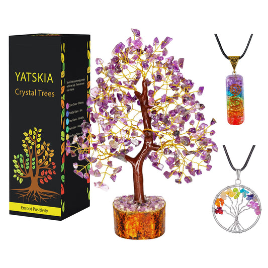 Crystal Tree - Seven Chakra Tree - Bonsai Tree - Healing Crystals - Crystals and Gemstones - Home Decor - Spiritual Gifts