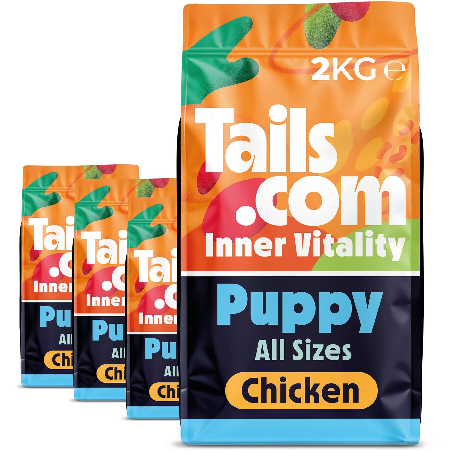 Tails.com Inner Vitality - Dry Dog Food Medium & Large Adult Chicken 2kg - 1-7 yrs - Source of glucosamine & chondroitin to support healthy joints