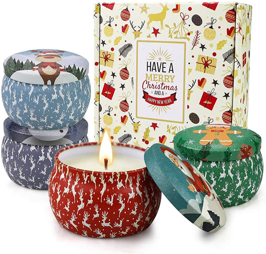 Yinuo Mirror Gifts for Women, 24 x 70 g Scented Candles Gift Set for Women, Soy Wax Aromatherapy Candles for Christmas, Birthday, Mother's Day, Valentine's Day, Bathroom, Yoga