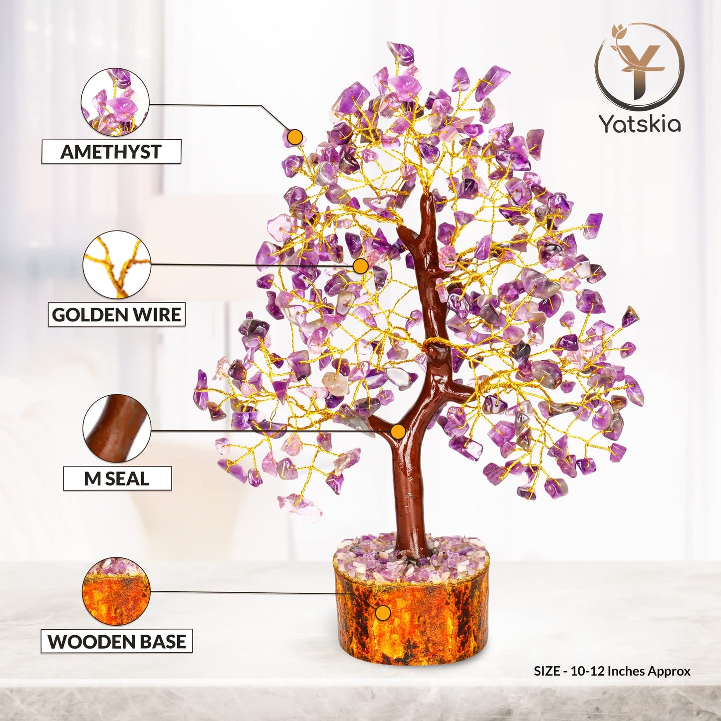 Crystal Tree - Seven Chakra Tree - Bonsai Tree - Healing Crystals - Crystals and Gemstones - Home Decor - Spiritual Gifts