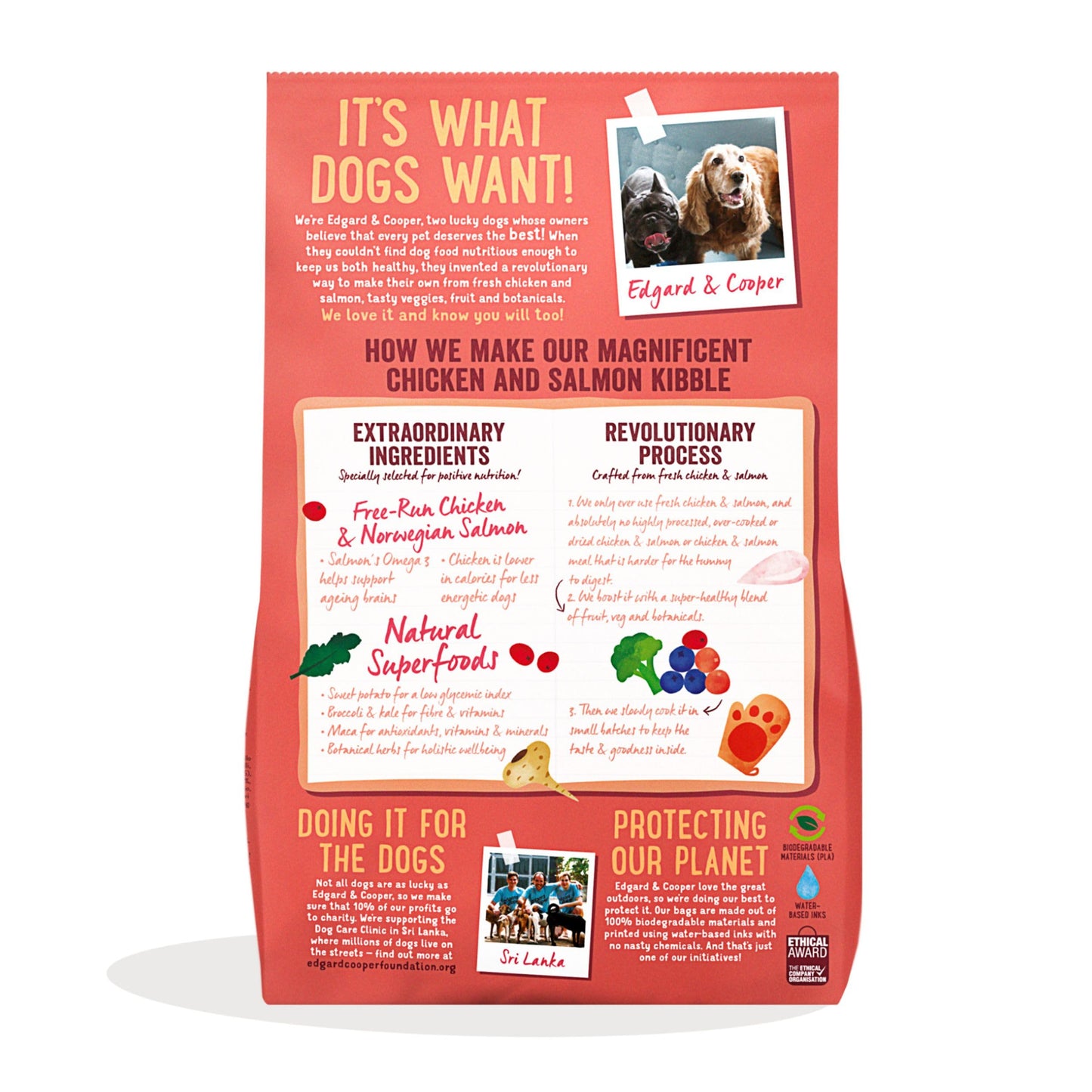 Edgard Cooper Grain Free Dog Food Dry, Natural Kibble Dry Dog Food for Adults, Gluten-Free, Hypoallergenic, with Fresh Meat & Amino Acids