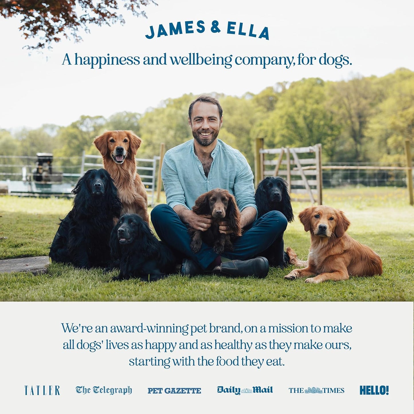 James & Ella Freeze-Dried Dog Treats (40g) ❘ Delicious Country Game Freeze-Dried Dog Treats, Packed with Protein, Essential Oils & Minerals for Happy, Healthy Dogs, Lightweight & Gluten Free