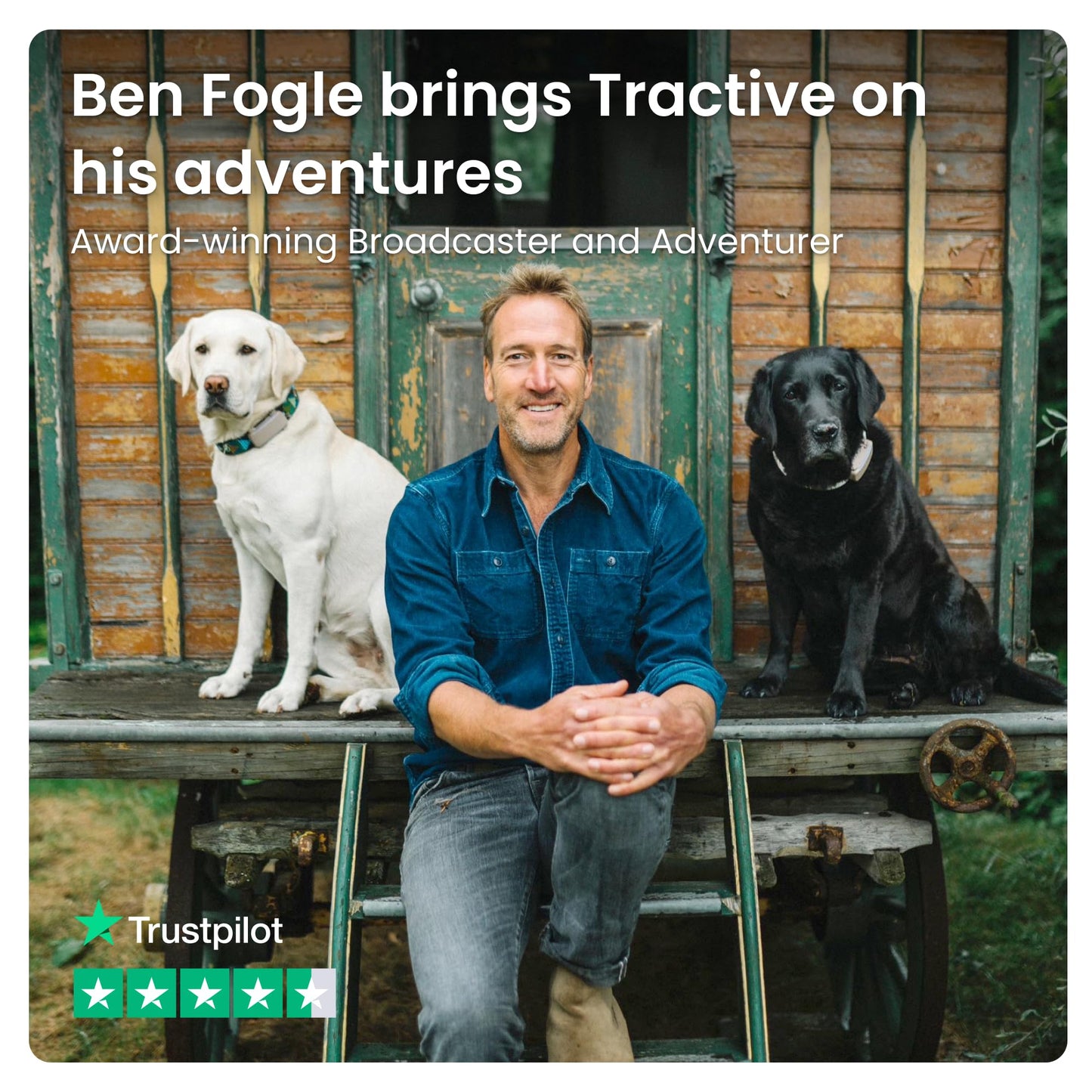 Tractive GPS Dog Tracker | 2025 Edition | Market leader | Real-time location tracking | Escape Alerts | Activity Monitoring | Health Alerts | Bark Monitoring