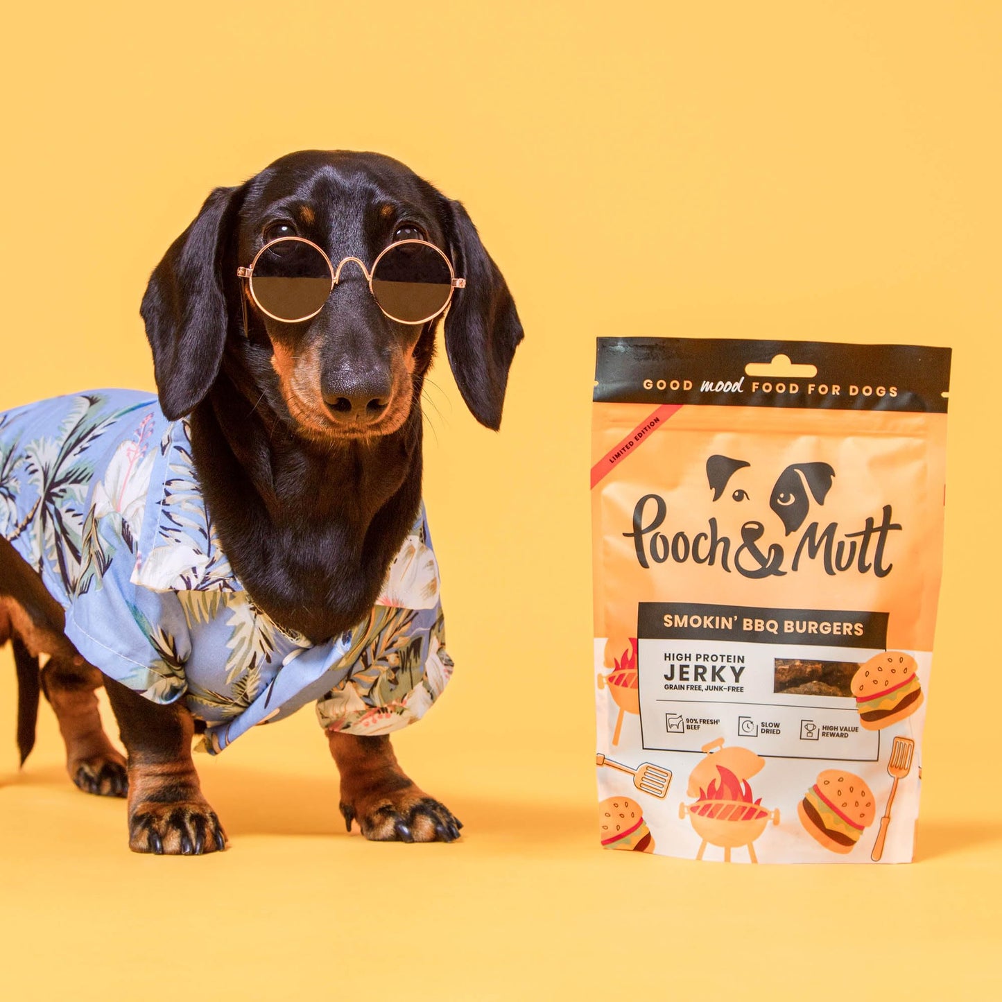 Pooch & Mutt - Meaty Jerky Treats, Grain Free Baltic Beef for Training Reward
