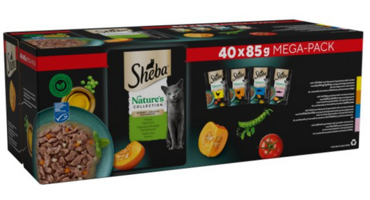 Sheba Nature's Collection Mixed Selection in Gravy Pouches 40 x 85g