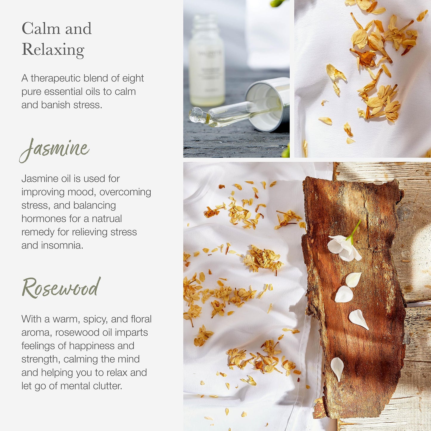 Scented Gift Box with Candle, Reed Diffuser, and Room Mist, Aromatherapy Essential Oils, Long Lasting Fragrance, Made in the UK (Lemongrass and Rosemary) (150g, 100ml, 30ml) - Valentte