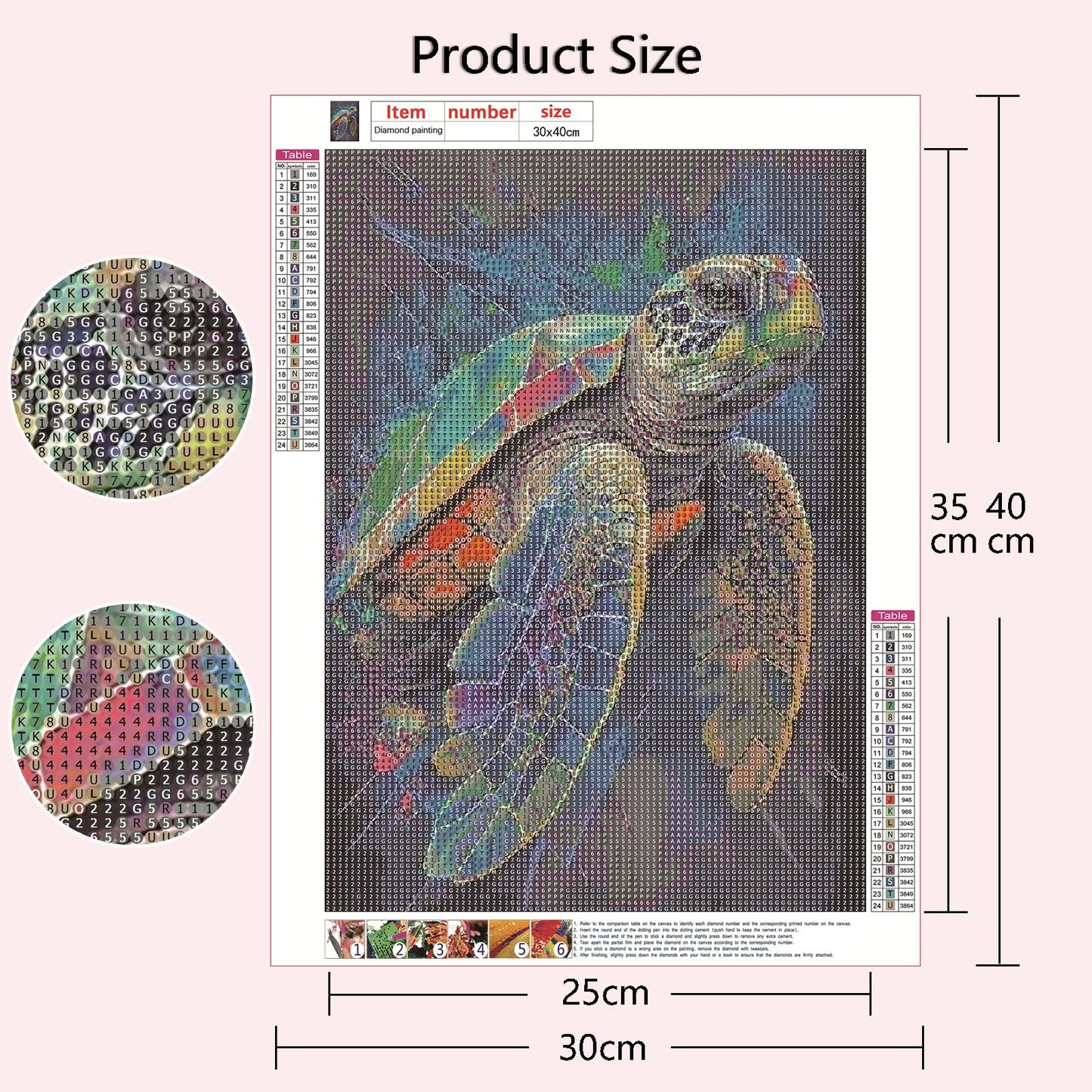 Muzagroo Art 5D Diamond Painting Kits for Adults, DIY Diamond Art Kits for Beginners, Turtle Diamond Dot Kits Gem Arts and Crafts for Living Room, Gem Painting Bedroom 4 PCS Wall Art