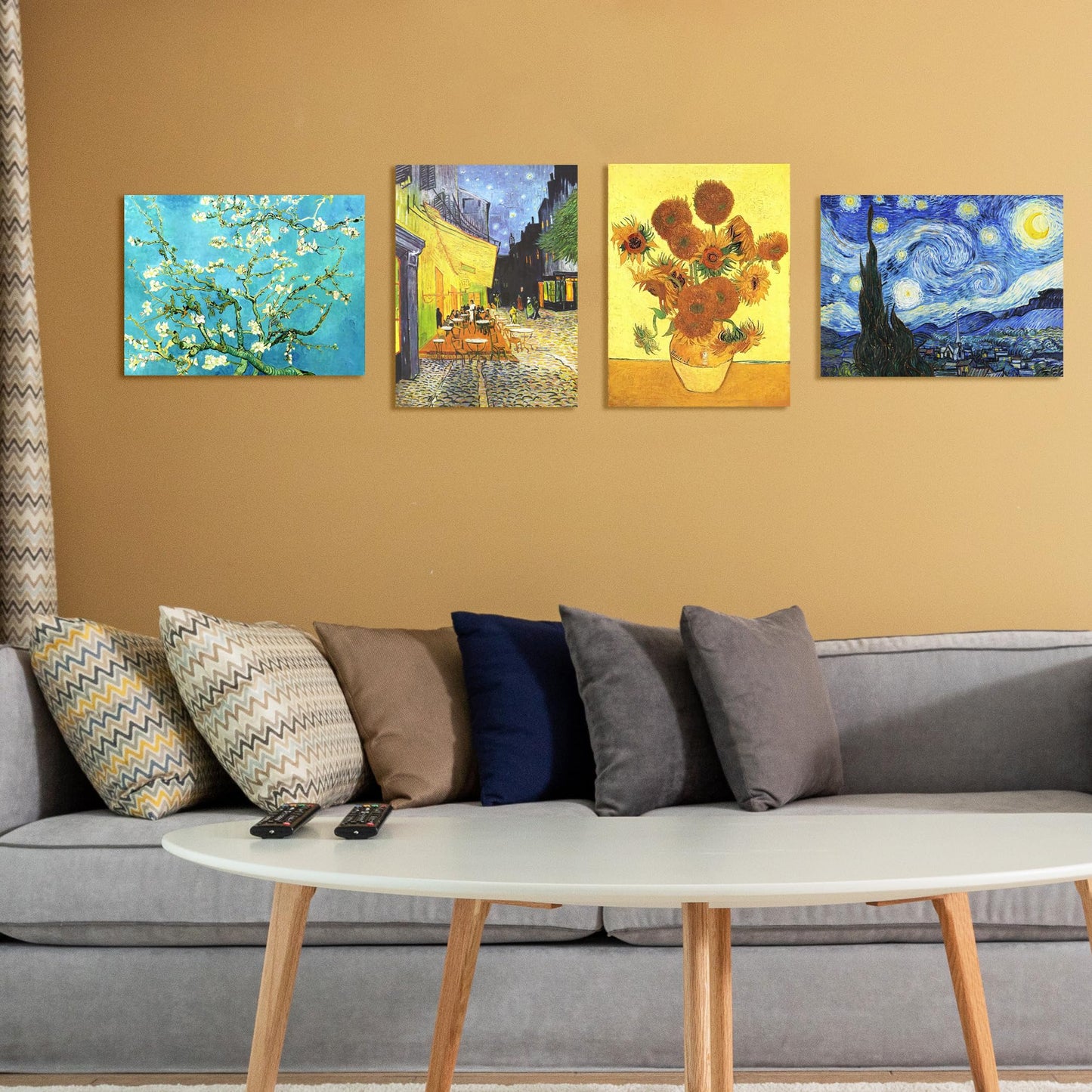 Muzagroo Art 5D Diamond Painting Kits for Adults, DIY Diamond Art Kits for Beginners, Turtle Diamond Dot Kits Gem Arts and Crafts for Living Room, Gem Painting Bedroom 4 PCS Wall Art