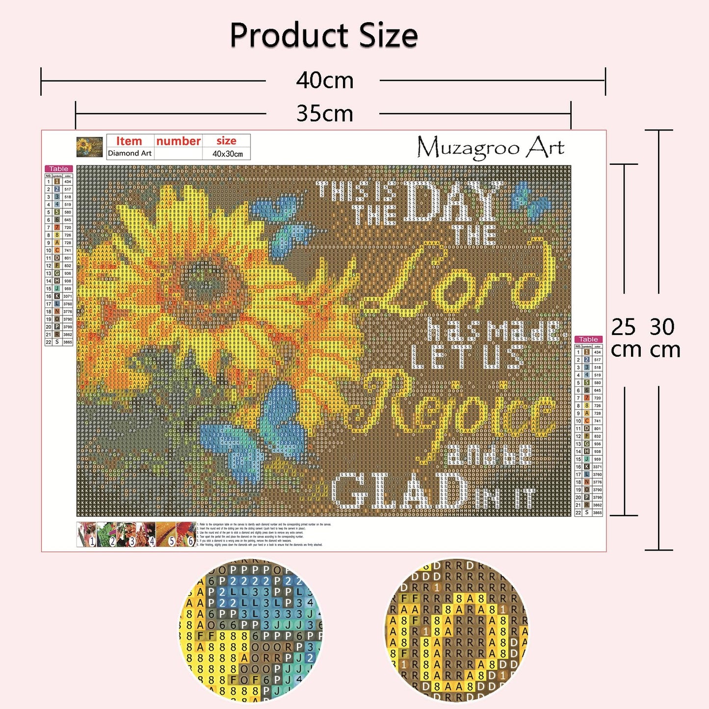 Muzagroo Art 5D Diamond Painting Kits for Adults, DIY Diamond Art Kits for Beginners, Turtle Diamond Dot Kits Gem Arts and Crafts for Living Room, Gem Painting Bedroom 4 PCS Wall Art