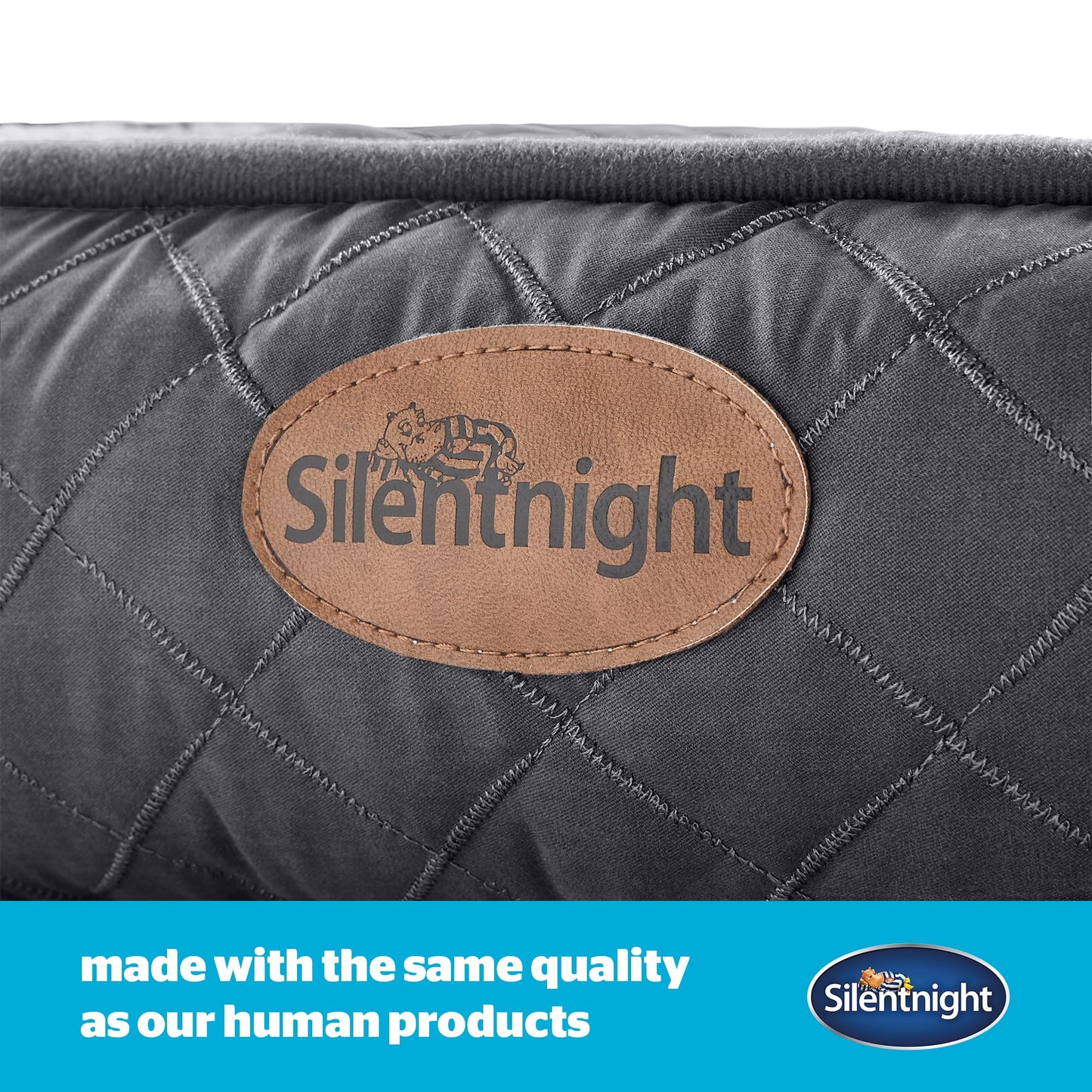 Silentnight Airmax Dog Bed – Medium Dog Pet Bed with Removable and Reversible Cushion, Mesh Sides to Prevent Overheating and Non-Slip Base – Easy Clean Machine Washable – 75 x 58 x 19cm – Medium