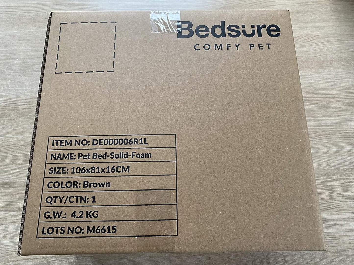 Bedsure Dog Sofa Bed Extra Large - Washable Orthopedic Dog Beds and Couch with Removable Flannel Zipper Cover, XL Plus Waterproof Human Dog Bed for Adults, Squre Pet Bed