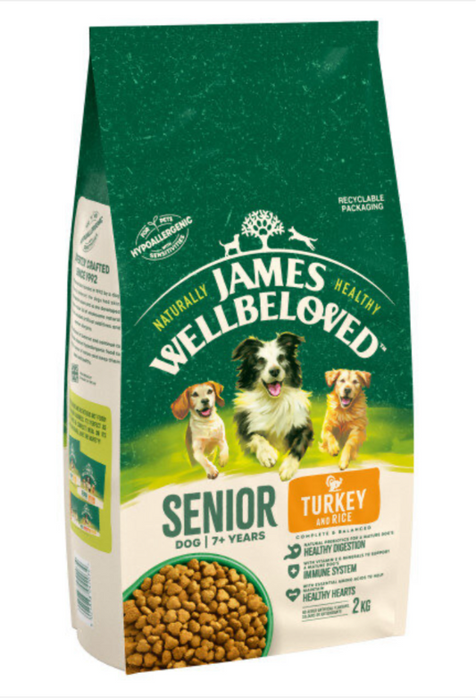 James Wellbeloved Senior Turkey & Rice 2kg