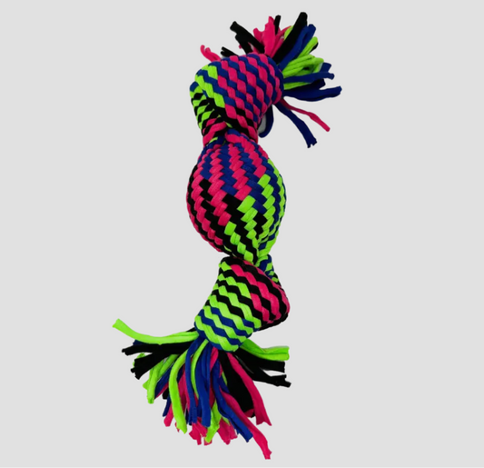 String Rubber Squeaky Rope Tug toy