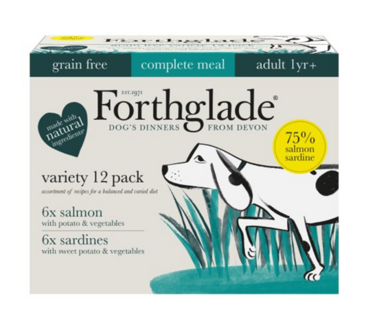 Forthglade Adult Complete Grain Free Fish Multicase Trays 12 x 395g