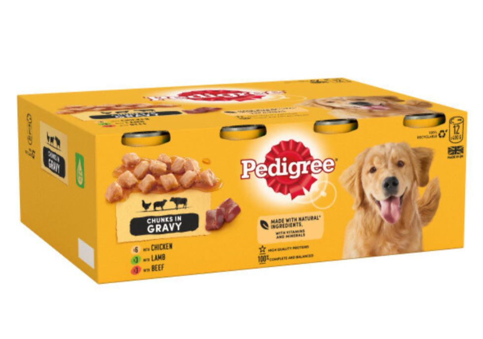 Pedigree Tins Mixed In Gravy 2 x 12 x 400g