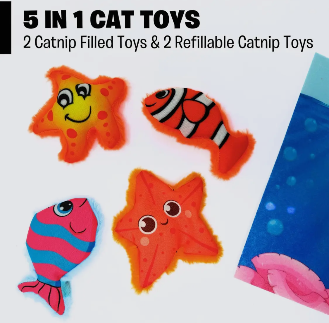 Mymeow Aqua Adventures 5 in 1 Cat toy set