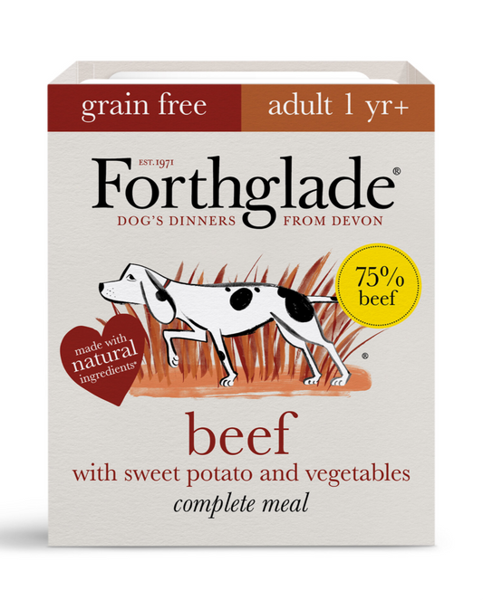 Forthglade Adult Complete Grain Free Beef with Sweet Potato & Veg Trays 18 x 395g