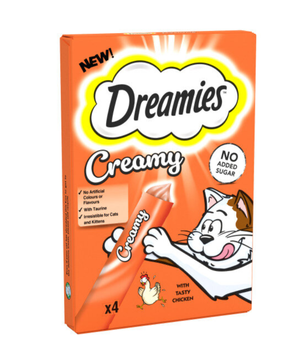 Dreamies Creamy Chicken Cat Treats 11 x 40g