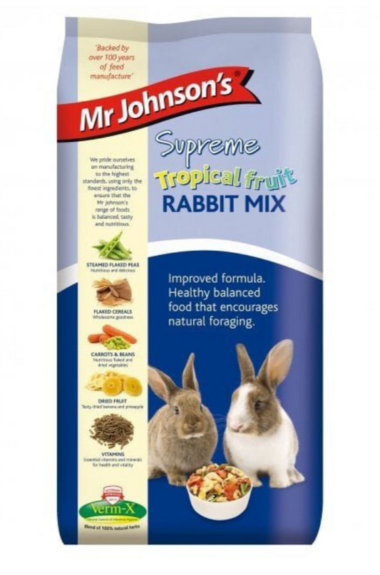 Mr Johnsons Supreme Rabbit Tropical Fruit Mix 900g