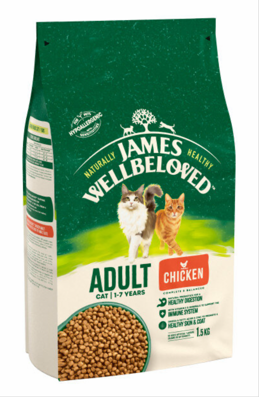 James Wellbeloved Cat Adult Chicken & Rice 1.5kg