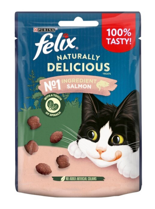 Felix Naturally Delicious Salmon Cat Treats 50g